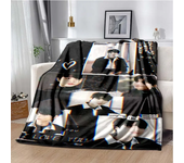 True Beauty Series Hwang in Youp Cha EunWoo Art Pattern Blanket Star Flannel Warm Throw Sofa Bed Travel Picnic Blanket Girl Gift