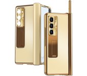 Double Hinge For Samsung Galaxy Z Fold 5 Case Pen Slots Bracket Protection Film Cover