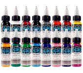 TAttoo Ink 16 Colors Set 1 Oz 30Ml/Bottle Pigment Kit 3D Makeup Beauty Ink