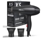 Secador de pelo iones Secadores de pelo profesional iónico, con boquilla de cabeza de soplado, Hair Dryer negativos portátil