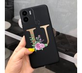 For Xiaomi Redmi A1 Case Black Crown Flowers Soft TPU Phone Cover Cases For Xiaomi Redmi A1 Plus A1+ RedmiA1 Sikilly Fundas Etui