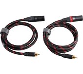 TOPPING TCRX1 Fever Audio Cable Double Lotus RCA to double Canon XLR Male Cable