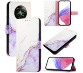 Para Oppo A1 F23 A98 Reno8 T Realme 12 Pro 5G Carcasa De Ranura Para Billetera De Solapa De Impresión Media