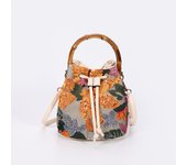 Bolsos de cubo con bordado de lentejuelas para mujer, bolsos de mano con asa de Baboom, bolsos cruzados de hombro de paja de flores, bolso de playa de moda