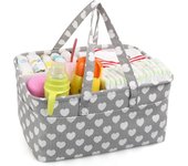 Pañalera, Bolsa organizadora para pañales de bebé Organizador Portátil para Cambiar Pañales cesta de regalo para recién nacidos