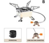Portable mini heater, stove, kitchenware, outdoor foldable gas burner, barbecue, equipment, camping stove