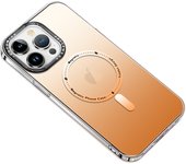 Gradient Case For iPhone 14 Pro Max Matte Magnetic Magsafe Phone Case For iPhone 15 13 12 11 Pro Max Mini Shockproof Cover