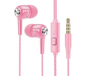 3.5mm Wired Headphones In Ear Headset Wired Earphones with Microphone Bass HiFi Stereo Earbuds Sports Music Gaming For Phones PC
