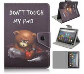 Universal 10 to 11 inch Tablet Case For Xiaomi Redmi Pad SE Redmi Pad 5 6 Pro PU Leather Stand Protective Cover Bear Butterfly