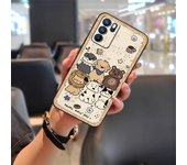 Phone Pouch Anti-dust Phone Case For OPPO Reno6 Pro Durable Mobile Case Fashion Design Cartoon Shockproof TPU Protective