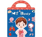 Educational Jelly Sticker Books Waterproof Reusable Kids Quiet Book Washable Matching Game Scene Quiet Stickers