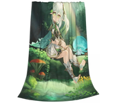 Genshin Blow Nahida Tighnari Nilou Blanket Anime throw blanket blanket bed sofa personalised Ultra soft warm Bedsprea