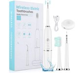 Limpiador de dientes de carga inalámbrico ultrasónico para adultos, cepillo de dientes eléctrico