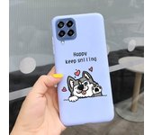 For Samsung Glaxy M33 5G Case SM-M336B Matte Soft Silicone Back Cover On Funda Samsung M33 M 33 Dinosaur Cute Cat Bumper Etui