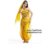 Belly Dance Costumes For Sale Pants Women Bollywood Indian Egyptian Belly Dress Dance Plus Size For Adults For Women 4pcs