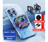 2-in-1 Magnetic Mobile Radiator Cooling Fan for iPhone IPAD Samsung Huawei Mobile Phone Tablet Computer General Game Cooling