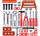 Caja de Herramientas para niños, herramientas de reparación de simulación de ingeniero, juguete de simulación, taladro