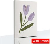 Flowers Market Tulip Posters with Frame Danish Pastel Canvas Painting Minimalist Bedroom Wall Art Aesthetics Pictures Home Decor