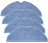 Almohadillas de repuesto para aspiradora Roborock T7 T7 Plus S7, almohadillas de repuesto para mopa, almohadilla suave de microfibra, reutilizable, para suelo experto, 4 piezas
