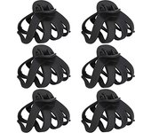 6 Pieces Big Claw Hair Clips for Thick Hair, 3.2'' Matte Octopus Large Clips Women and Girls, Neutral Jaw Strong Hold Jumbo Clip All Hair Types