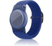 AirTag compatible children's wristband, GPS children's tracker stand woven wristband for Apple Air Tag, upgraded nylon adjustable anti loss AirTag children's and elderly wristband (rainbow)