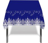 Ramadan Mubarak Tablecloth Islamic Muslim Holiday Mosque Moon Lantern Light Kitchen Dining