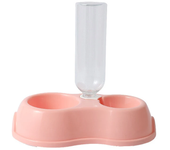cat bowl Dog bowl automatic drinking and feeding one double bowl cat food bowl drinking bowl pet supplies