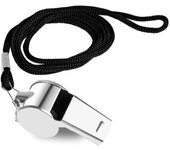 Loud Metal Whistle Cheerleading Tool Professional With Rope Stainless Steel Whistles Strong Portable Sport Whistle Referee