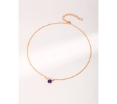 Collar de plata de ley Lapislázuli/Malaquita El minimalismo es la actitud del diseñador, pero también de quien lo lleva.