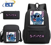 Lilo & Stitch Printed Student Schoolbag Set Children's Backpack Shoulder Bag Pencil Case 3-piece Set