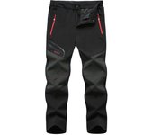 Pantalones senderismo al aire libre para hombres, pantalones largos elásticos impermeables, transpirables, de secado rápido,
