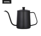 Hervidor de goteo de 350ml y 600ml, tetera de café con revestimiento antiadherente, hervidor de goteo de acero inoxidable de calidad alimentaria, cuello de cisne, boca fina