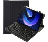For Xiaomi Pad 6 / Pad 6 Pro A0N7 Lambskin Texture Ultra-thin Bluetooth Keyboard Leather Case(Black)