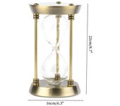 European Retro Hourglass Watch Metal Empty Sand Glass Timer DIY Home Office Decorations-hold sand from beaches and deserts