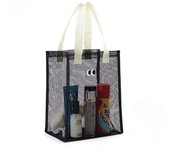Travel Mesh Handbag Fashion Large Capacity Cartoon Big Eyes Wash Bag Beach Storage Pouch Cosmetic Bag Swim