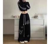 Dopamine work pants women 2024 new summer pants high waist slimming women's casual straight leg wide  lady beaty leg pants