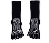 Five Fingers Women Yoga Socks Separate Fingers Silicone Anti-slip Sport Pilates Socks Mid-tube Breathable Cotton Socks Gym