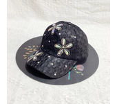 Gorras de béisbol de flores de encaje de verano para mujer, gorra Snapback de malla transpirable con diamantes de imitación de mariposa, gorra de Hip Hop, sombrero de sol a la moda, Gorras