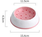 4 cute designs pet ceramics bowl watermelon strawberry shape cat food bowl small dog colorful water suppliers