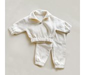Children Sportswear Suits Warm Fleece Jacket + Pant Kids Boy Girl Tracksuits Outfit