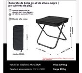 Silla plegable ligera multifunción familiares party camping al aire libre viajar pesca Portátil