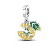 925 Sterling Silver Fruit pomelo pendant charm Fit Charms Silver 925 Original Bracelet for Jewelry Making