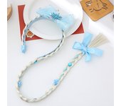 Elsa Cosplay Weaving Braid Tangled Kids Rapunzel Headband Princess Hair Girl Wig Princess Girls Headband Kids Hair Hoop Braided