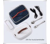 1.8L car microwave oven 12v24v multi-functional rice cooker large  water-free heating lunch box