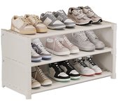 Dust Proof Cover Long Shoe Rack Large Capacity Space Saving Bed Bottom Shoe Organizer Double Row Waterproof Shoe Cabinet