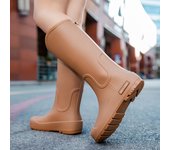 Botas De Lluvia De Moda Para Mujeres Altas, Antideslizantes, Impermeables Para Trabajo Y Ocio Al Aire Libre