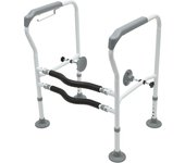 Toilet Frame Grab Bars Safety Rail Seat Handicap Assist Senior Arm Rest White