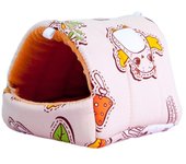 Winter Cute Cartoon Rabbit Squirrel Mini Cage Guinea Pig Nest Small Animal Mice Rat Pet Sleeping Bed Hamster House Warm Soft Mat