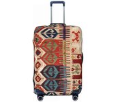 Navaho Weave Turkish Ethnic Kilim Suitcase Cover Dust Proof Vintage Persian Antique Tribal Travel Lage Covers for 18-32 inch