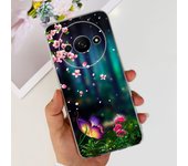 For Funda Xiaomi Redmi A3 Case 2024 Fashion Flower Transparent Silicone Soft TPU Phone Case For Xiomi Redmi A3 RedmiA3 4G Covers